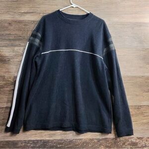 extreme gear Classic Navy Blue Long Sleeve Shirt with White Accents